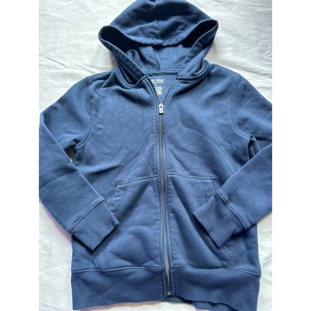 Tek Gear Boys Small Zip Up Hoodie  - Small- Navy - GUC